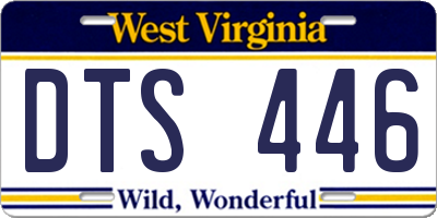 WV license plate DTS446