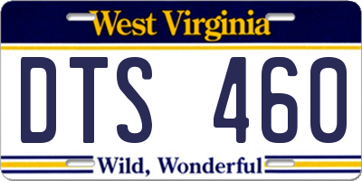 WV license plate DTS460