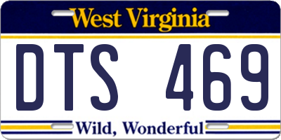 WV license plate DTS469