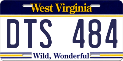 WV license plate DTS484