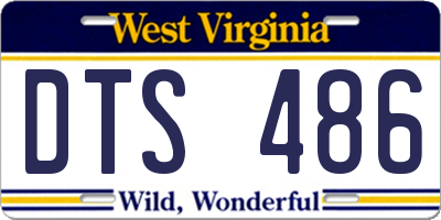 WV license plate DTS486