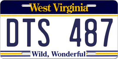 WV license plate DTS487