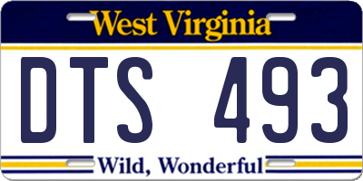 WV license plate DTS493