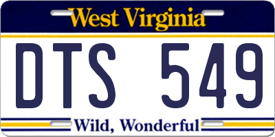 WV license plate DTS549