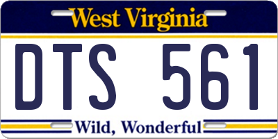 WV license plate DTS561