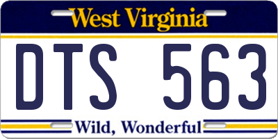 WV license plate DTS563