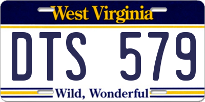 WV license plate DTS579