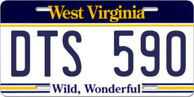 WV license plate DTS590