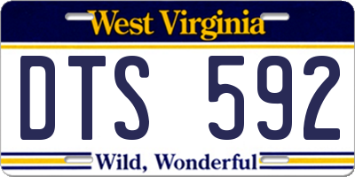 WV license plate DTS592