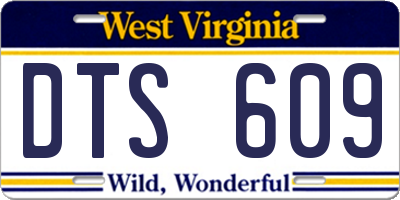 WV license plate DTS609