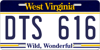 WV license plate DTS616