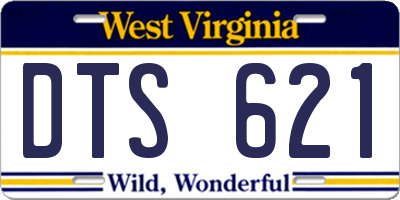 WV license plate DTS621