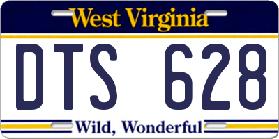 WV license plate DTS628