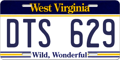 WV license plate DTS629