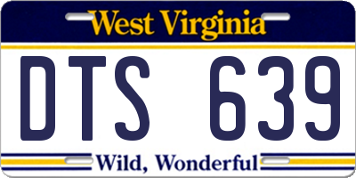 WV license plate DTS639