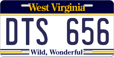 WV license plate DTS656