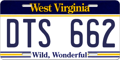 WV license plate DTS662