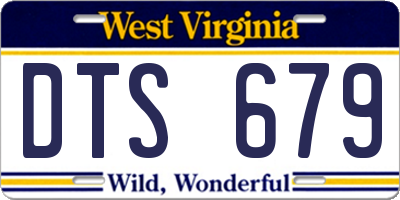 WV license plate DTS679