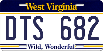 WV license plate DTS682