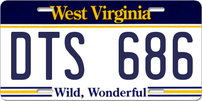 WV license plate DTS686