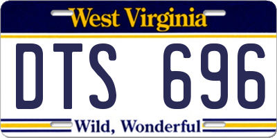 WV license plate DTS696