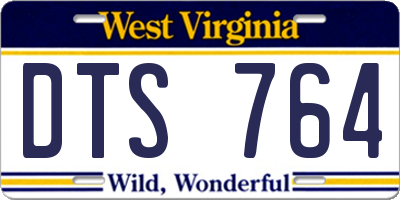 WV license plate DTS764