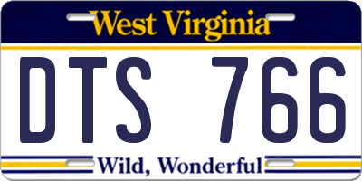 WV license plate DTS766