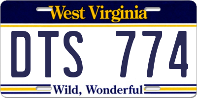 WV license plate DTS774