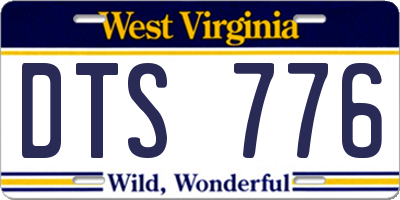 WV license plate DTS776