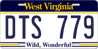 WV license plate DTS779