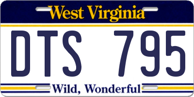 WV license plate DTS795