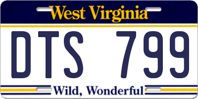 WV license plate DTS799
