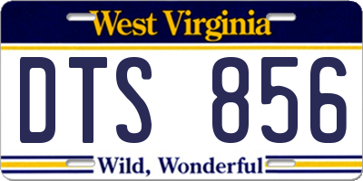 WV license plate DTS856