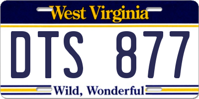 WV license plate DTS877