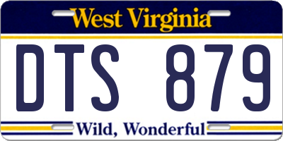 WV license plate DTS879