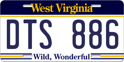 WV license plate DTS886