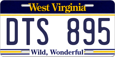 WV license plate DTS895