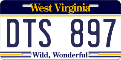 WV license plate DTS897