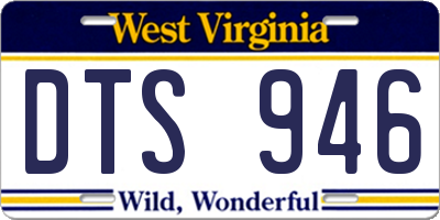 WV license plate DTS946