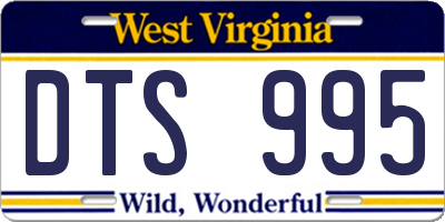 WV license plate DTS995