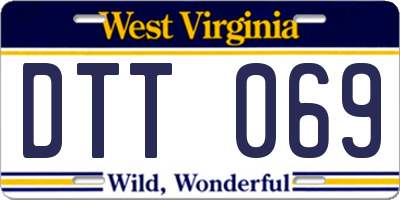 WV license plate DTT069