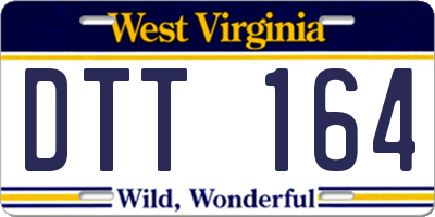 WV license plate DTT164