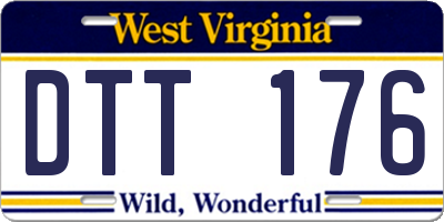 WV license plate DTT176