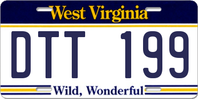 WV license plate DTT199