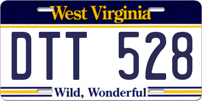 WV license plate DTT528