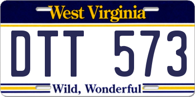 WV license plate DTT573