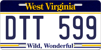 WV license plate DTT599