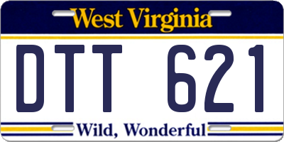 WV license plate DTT621
