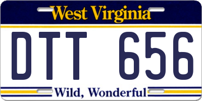 WV license plate DTT656