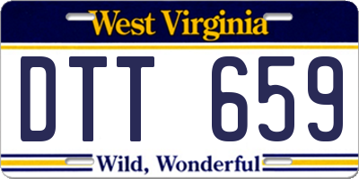WV license plate DTT659